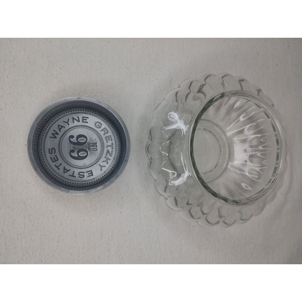 Wayne Gretzky-Estates-No‎ 99 Glass Pewter Penny Holder Ashtray  Collectable A66 - Picture 6 of 13